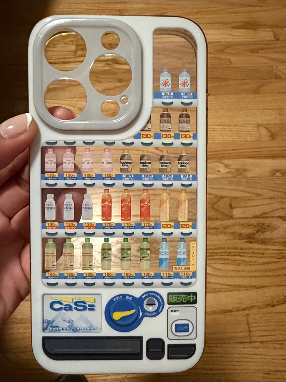 White Vending Machine Graphic Phone Case - CASPACE TOKYO VIRAL 😍😍🇯🇵 Iphone15 Pro